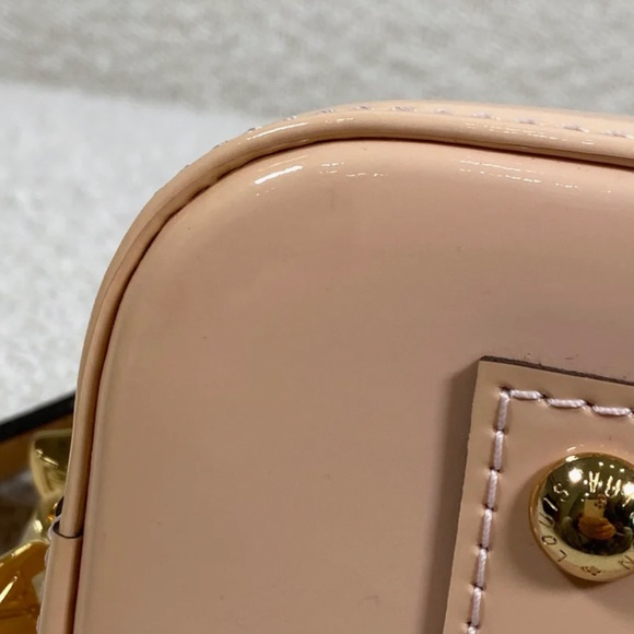 Authentic Pre-Owned Louis Vuitton Alma BB Rose Ballerine Vernis - Picture 13 of 16